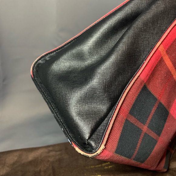 Kate Spade Cameron Street Red Plaid Candace Satchel Handbag - Picture 9 of 14
